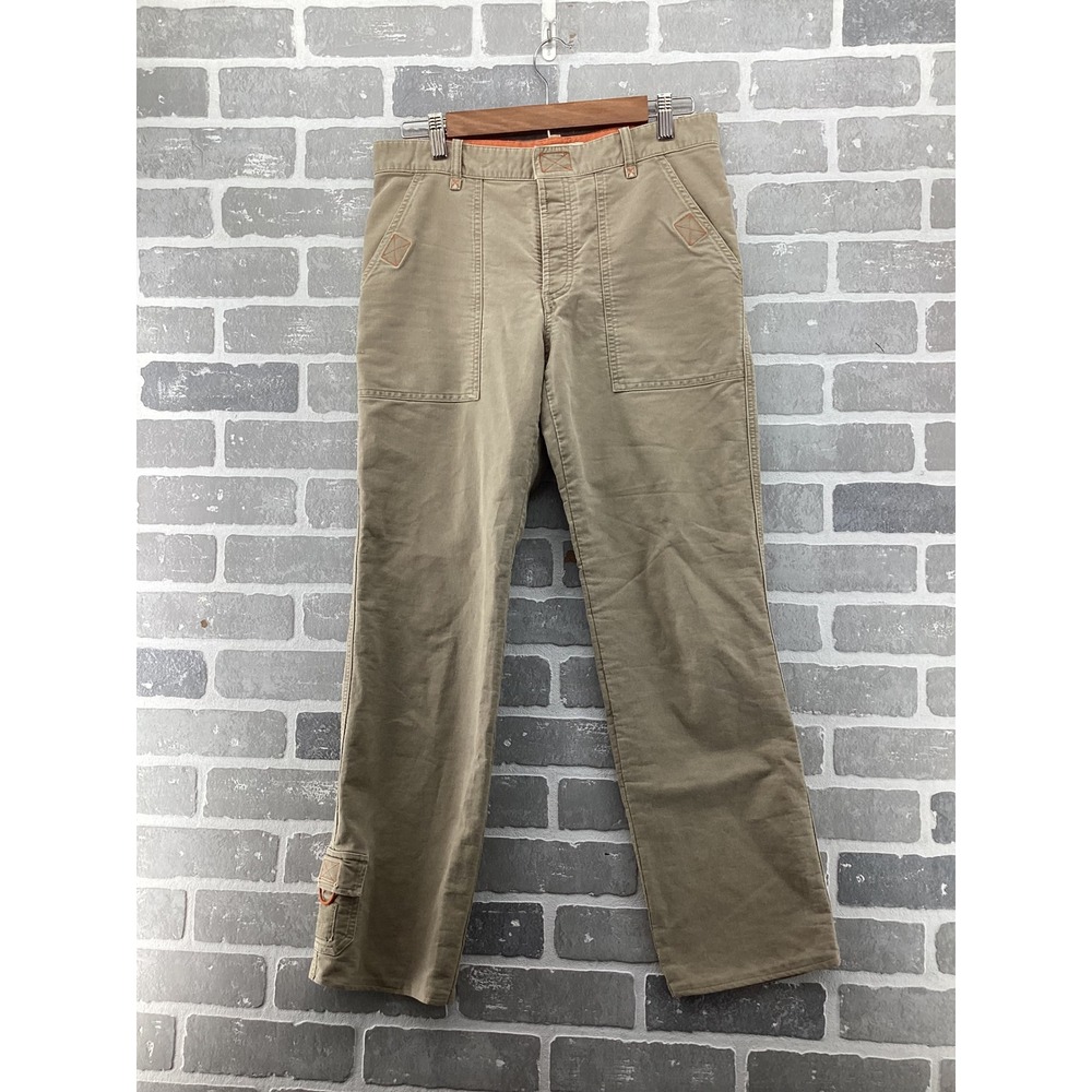 Vintage American Eagle Khaki Cargo Pants Womens 6 Tan Orange Utility Workwear